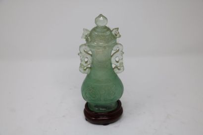 null Vase quartz vert