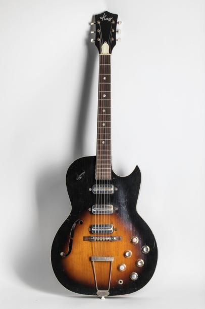 null Guitare électrique Hollowbody de marque Kay, modèle Speed Demon
Finition Sunburst,...