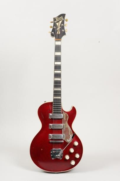 null Guitare électrique Solidbody Texas par JACOBACCI de 1963, Paris, n° de série...