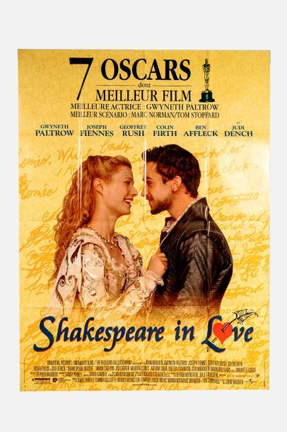 null Affiche originale du film Shakespeare in Love de John Madden (1998)

Grand format...