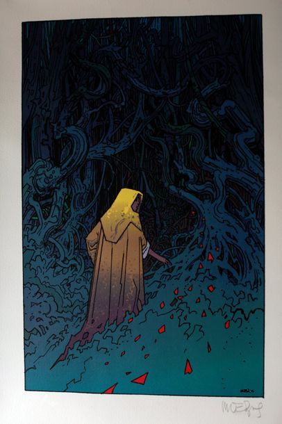 null Estampe Collector de Moebius pour le film The Village de M. Night Shyamalan...