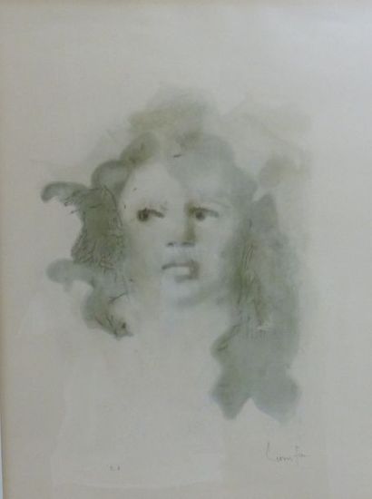 null Leonor FINI (1907-1996)

"Portrait de femme" 

Lithographie, signée en bas à...