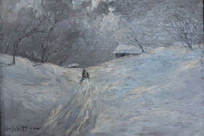 null ZEYTLINE Léon (1885-1962)

"Paysage de neige"

Huile sur carton, signée en bas...