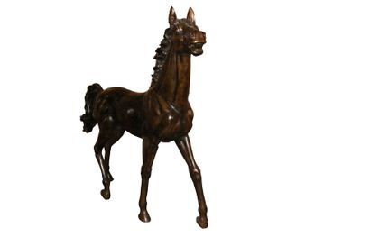 null Ecole moderne

"Poulain hénissant"

Sculpture en bronze, grandeur nature

182...