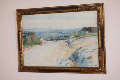 null Louis Agricole MONTAGNE (1879-1969)

"Route dans le Midi"

Aquarelle signée...