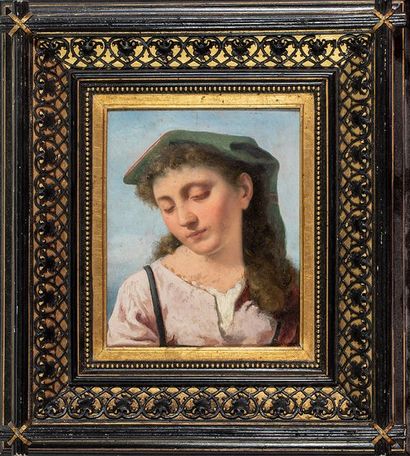 null Ecole italienne du XIXème siècle





Portait de femme de ¾





Huile sur bois,...