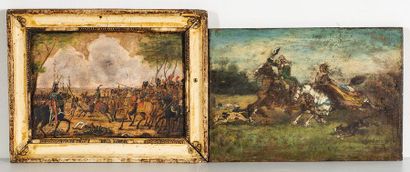 null Ecole française du XIXème siècle





Choc de cavaleries





Dessin à l’aquarelle...