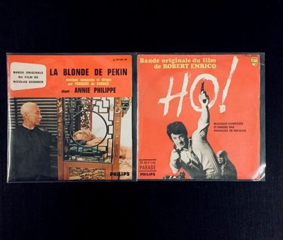 BANDE ORIGINALE DE FILM Lot de 2 EP/7'' de François de Roubaix.
VG+ à EX VG+ à EX
Set...