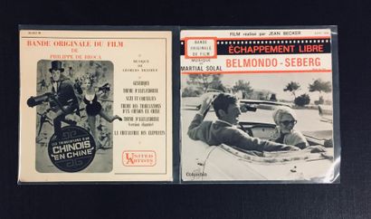 BANDE ORIGINALE DE FILM Lot de 2 EP de BOF spécial Jean-Paul Belmondo.
VG à VG+ VG...