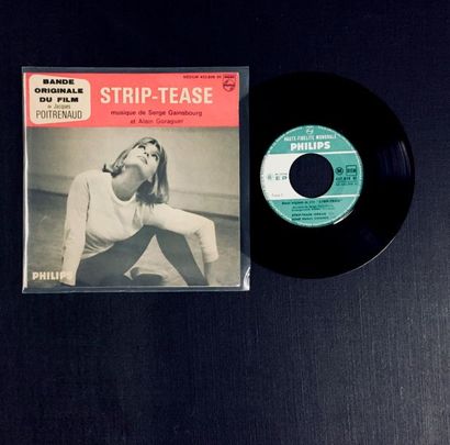 BANDE ORIGINALE DE FILM Lot un disque EP de Serge Gainsbourg - « Strip-tease ».
VG...