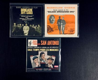 BANDE ORIGINALE DE FILM Lot de 3 disques EP de BOF, style jazz funk / jerk. Policier.
VG+...