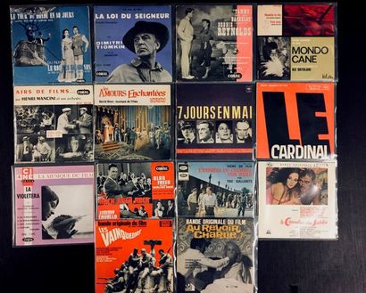 BANDE ORIGINALE DE FILM Lot de 14 disques EP de BOF étrangers oldies.
VG à EX VG+...