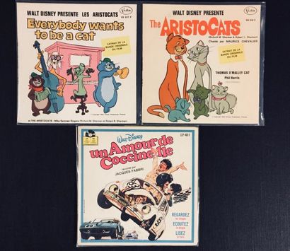 BANDE ORIGINALE DE FILM Lot de 3 EP de musique pour enfants / Walt Disney.
VG+ à...