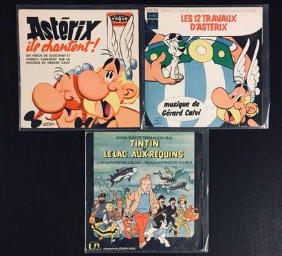POCHETTES ILLUSTREES Lot de 3x 7'' de pochettes BD. Tintin Asterix.
VG à EX VG+ à...