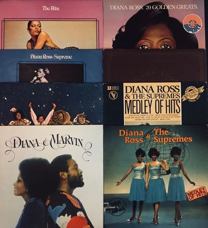 SOUL/ R'N'B/ FUNK Lot de 8 disques 33T de Diana Ross et compagnie. rythm and blues,...