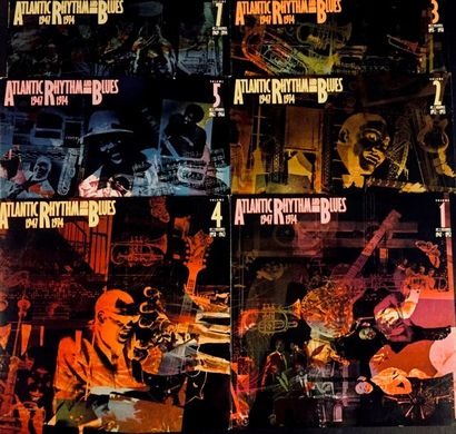 SOUL/ R'N'B/ FUNK Lot de 6 disques 33T Atlantic rythm and blues serie. Double album.
VG+...