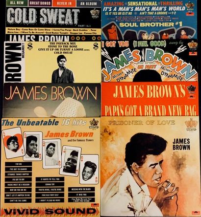 SOUL/ R'N'B/ FUNK Lot de 8 disques 33T special James Brown. Rééditions.
VG+ à EX...