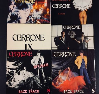 SOUL/ R'N'B/ FUNK Lot de 6 disques 33T/ 12'' de Cerrone.
VG+ à EX VG+ à EX
Set of...