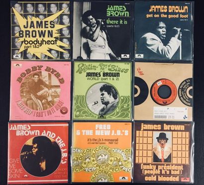SOUL/ R'N'B/ FUNK Lot de 9x 7'' special James Brown et compagnie.
VG+ à EX VG+ à...
