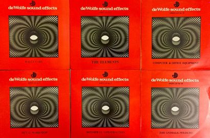 BRUITAGES SONORES Lot de 6 disques 33T d'experimental du label de wolfe.
VG+ à EX...