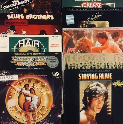 BANDE ORIGINALE DE FILM Lot de 10 disques 33T de Comédie musicale, les classiques.
VG...