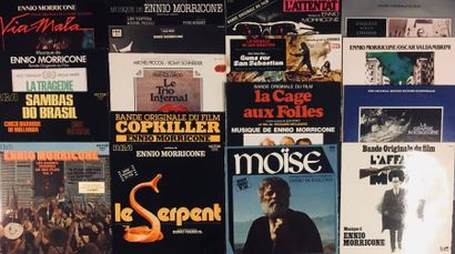 BANDE ORIGINALE DE FILM Lot de 17 disques 33T de Ennio Morricone.
VG à EX VG+ à EX
Set...
