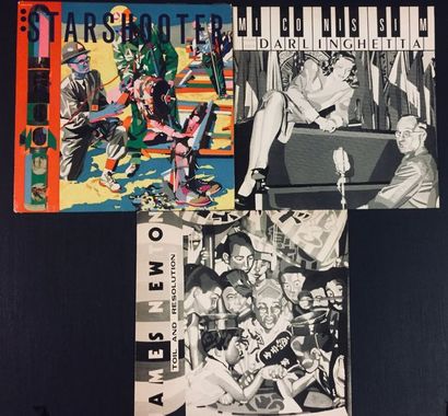 POCHETTES ILLUSTREES Lot de 3 disques 33T de pochettes illustrées par Kiki Picasso.
VG+...