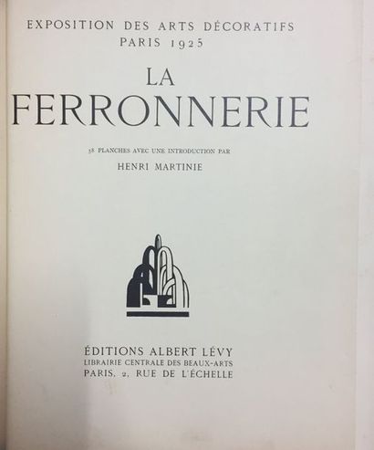 null H.Martinie, Exposition des Arts décoratifs de Paris 1925, La ferronnerie

G.FLEURY,...