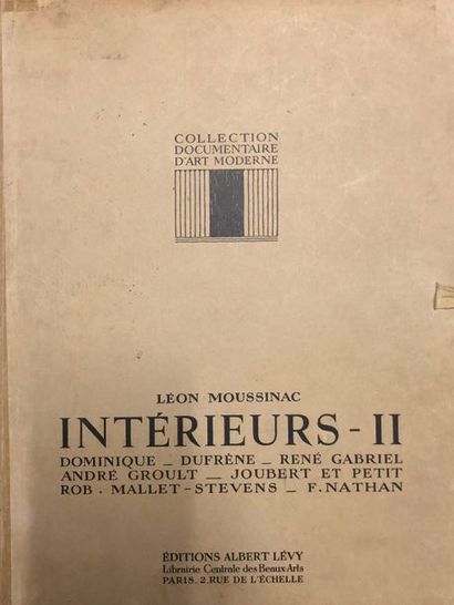 null L.Moussinac, Intérieurs, Ed.Albert Levy. ( Vol 1, 2, 3, 4, 6). Collection documentaire...
