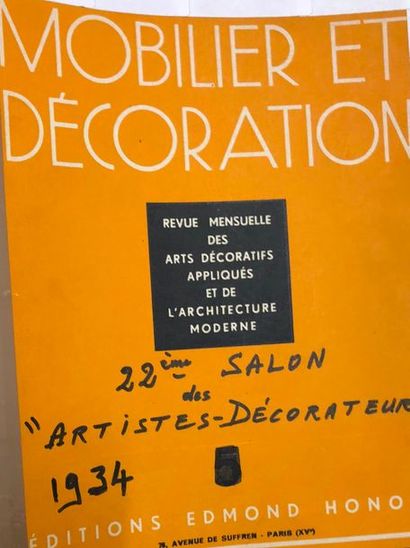 null Mobilier et décoration années (61 exemplaires)

Années 1929, 1930, 1931 (incomplet),...