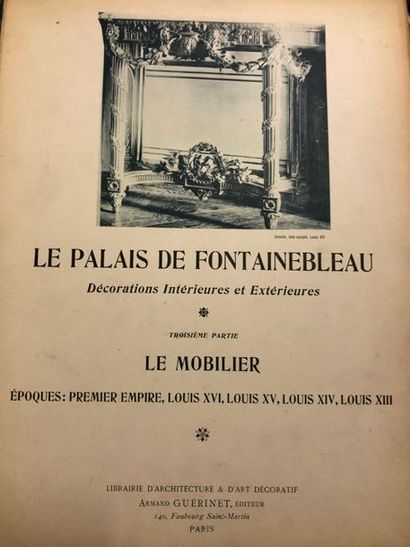 null lot comprenant :

F.Contet, Les vieux hotels de Paris, 1908

Les boiseries du...