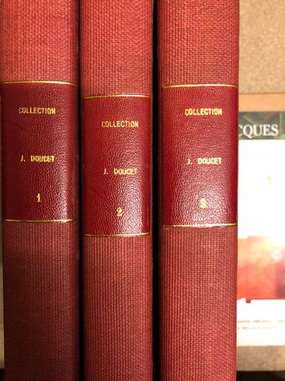 null Collection Jacques DOUCET, 3 catalogues reliés, Paris Imprimerie G.Petit, 1912

On...