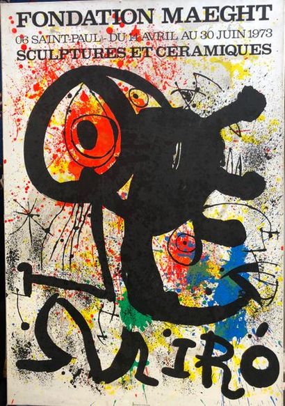 null Joan MIRO (1893-1983)
Composition
Affiche lithographique en couleur sur papier...