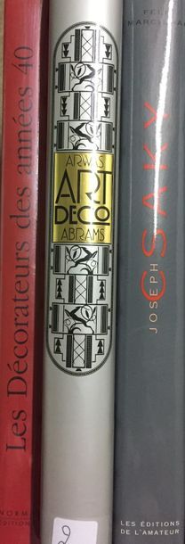 null Lot de 3 livres : 

Les Décorateurs des années 40 // A.Abrams, ART DECO // F.Marcilhac,...