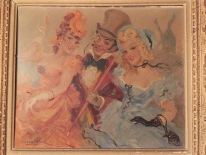 null Marcel BLOCH (1884- ?)

Elégant au chapeau accompagné de deux demoiselles

Huile...