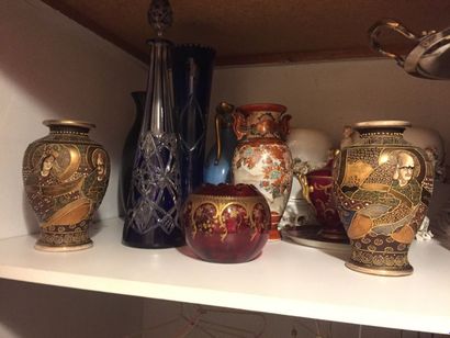 null Ensemble de vases en porcelaines de Satzuma