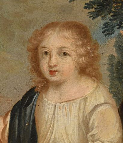null ECOLE FRANÇAISE du XVIIe siècle

«Jésus enfant et les instruments de la Passion»

Huile...