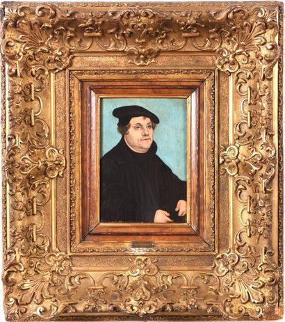 null CRANACH Lucas (Atelier de) 

(1472 – 1553)

«Portrait de Martin Luther»

Huile...