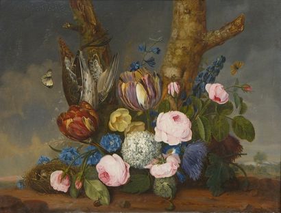 null Ecole de DAEL Jan Frans Van (1761 - 1840)

«Jonchée de fleurs, oiseau suspendu...