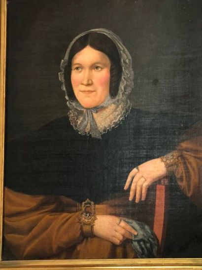null Ecole française du XIXème siècle

Portrait de femme en buste

Huile sur toile...