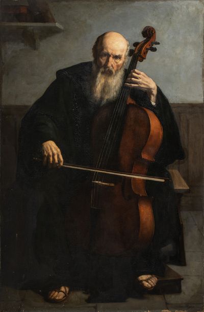 null Edouard MOYSE (1827-1908)

Le violoncelliste

Huile sur toile signée en bas...