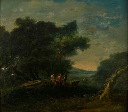 null Johann Franz Nepomuk Lauterer (1700-1753)

Personnage conversant dans un paysage...