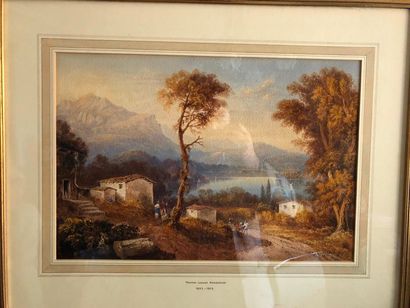 null Thomas Leeson ROWBOTHAM (1823-1875)

Paysage en bord de lac

Gouache signée...
