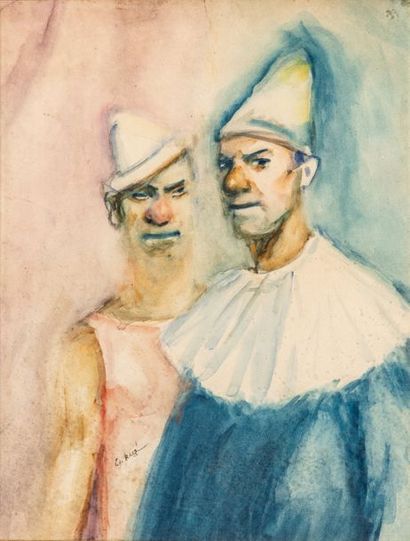 null Edmond HEUZE (1883-1967)

Deux clowns

Aquarelle et gouache sur papier

58x...