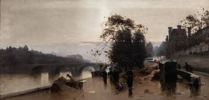 null HENRI GASTON DARIEN ( 1864-1926)

Le long des quais de la Seine

Huile sur toile...