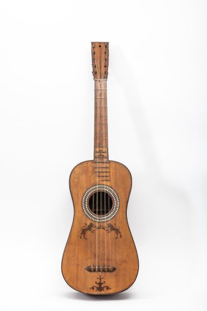 null Très rare guitare baroque espagnole c.1760 (dendrochronologie)
Guitare faite...