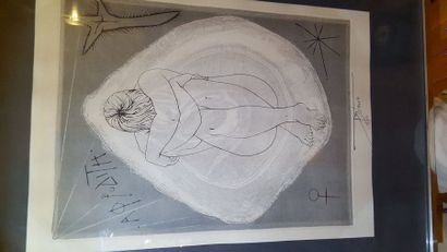 null Pierre-Yves TREMOIS (1921) "Aphrodite", estampe, signée en bas dans la planche...