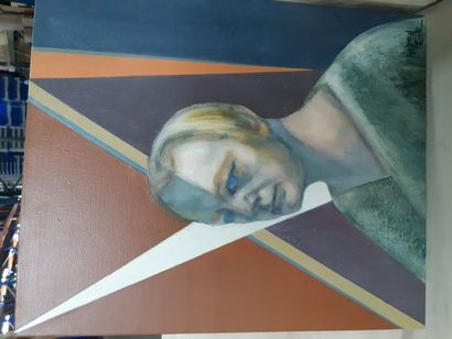 null 

Antòn GONZALEZ ALFONSO (1929) "Portrait du Docteur Jacquemin",huile sur toile,signé...