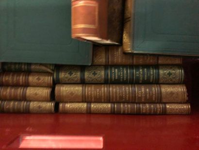 null Caisse de livres, reliures XIXème siècle