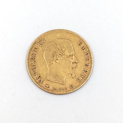 null PIECE de 10 Francs Français en or (900 millièmes) datée 1857. Poids  : 3,2 ...